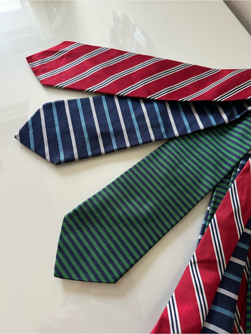 Brooks Brothers Maker Necktie Lot 3 Tie Silk Mens